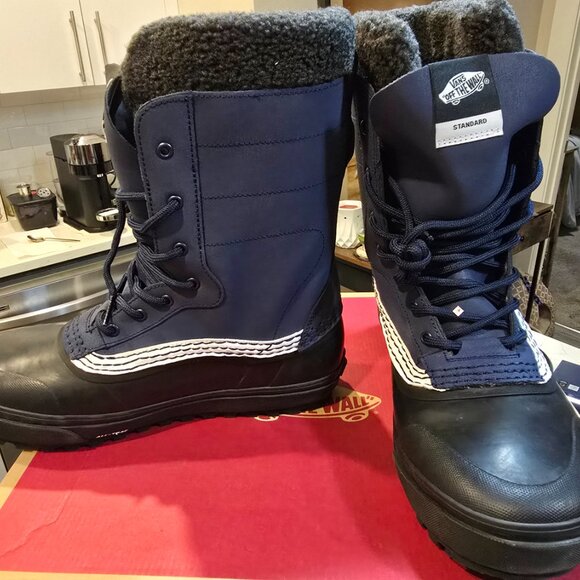 Vans Standard Snow MTE Winter Boots WATERPROOF VN000D2DYA6 MENS 12 BLACK/NAVY - Picture 5 of 14